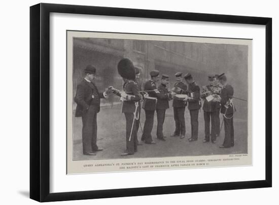 Queen Alexandra's St Patrick's Day Remembrance to the Royal Irish Guards-null-Framed Giclee Print