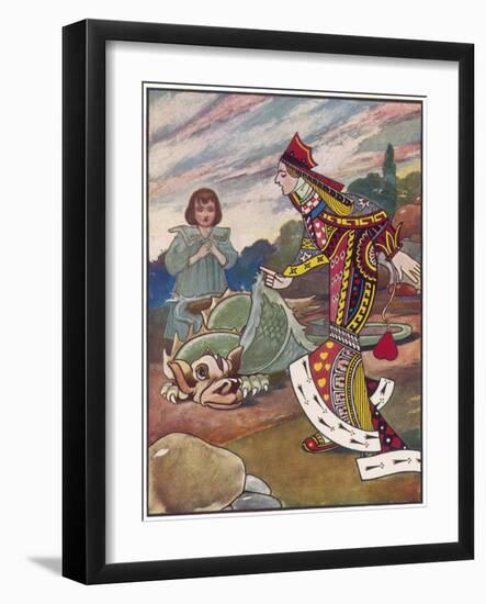 Queen and Gryphon (Cr)-C Robinson-Framed Art Print