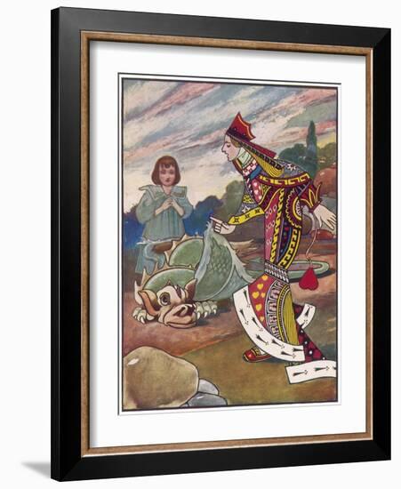 Queen and Gryphon (Cr)-C Robinson-Framed Art Print