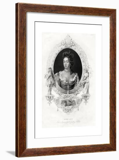 Queen Anne, 1860-Godfrey Kneller-Framed Giclee Print