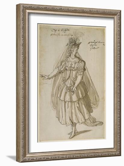 Queen Artemisia, C.1609-Inigo Jones-Framed Giclee Print