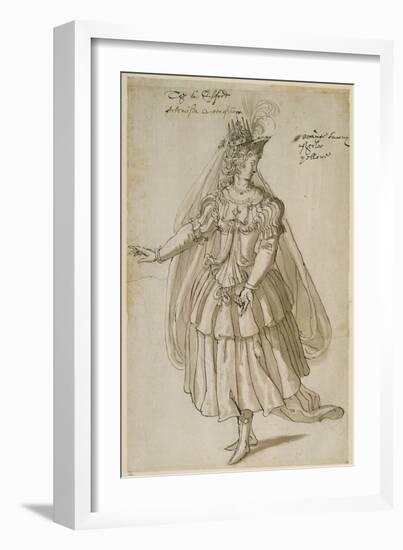 Queen Artemisia, C.1609-Inigo Jones-Framed Giclee Print