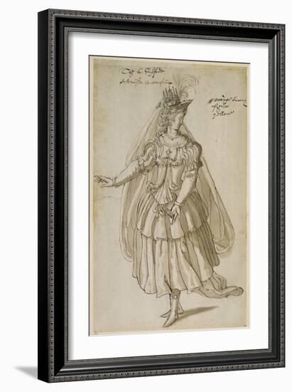 Queen Artemisia, C.1609-Inigo Jones-Framed Giclee Print