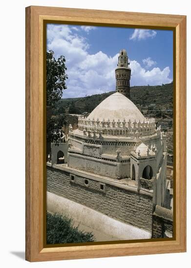 Queen Arwa Mosque, 11th Century, Jibla, Ibb Governorate, Yemen-null-Framed Premier Image Canvas