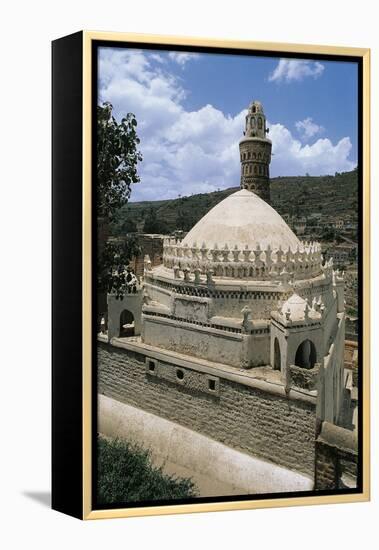 Queen Arwa Mosque, 11th Century, Jibla, Ibb Governorate, Yemen-null-Framed Premier Image Canvas