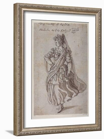 Queen Atalanta, 1609-Inigo Jones-Framed Giclee Print