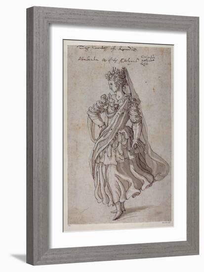 Queen Atalanta, 1609-Inigo Jones-Framed Giclee Print