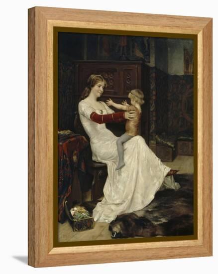 Queen Blanche of Namur-Albert Gustaf Aristides Edelfelt-Framed Premier Image Canvas