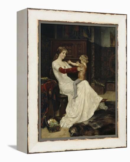 Queen Blanche of Namur-Albert Gustaf Aristides Edelfelt-Framed Premier Image Canvas