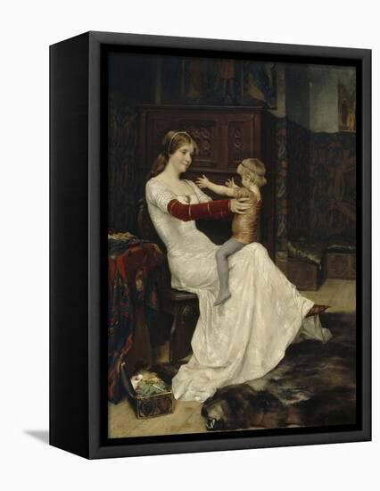 Queen Blanche of Namur-Albert Gustaf Aristides Edelfelt-Framed Premier Image Canvas