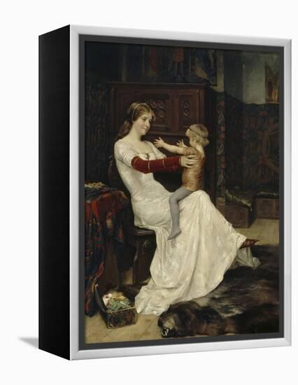 Queen Blanche of Namur-Albert Gustaf Aristides Edelfelt-Framed Premier Image Canvas