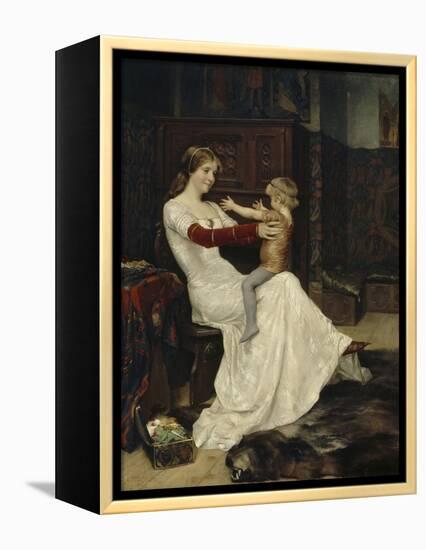 Queen Blanche of Namur-Albert Gustaf Aristides Edelfelt-Framed Premier Image Canvas