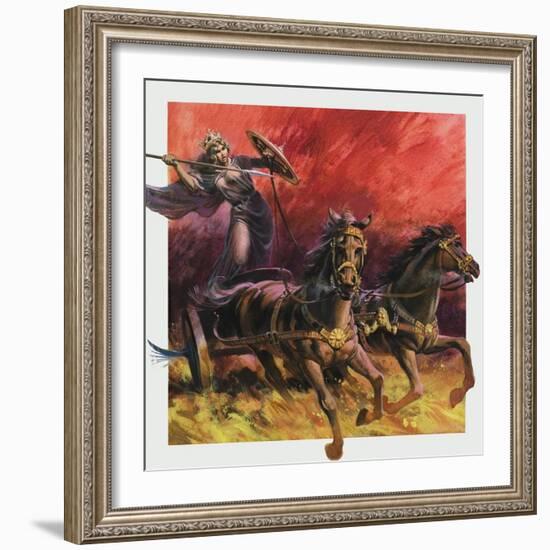 Queen Boadicea-Andrew Howat-Framed Giclee Print