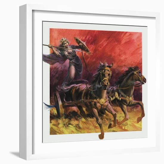 Queen Boadicea-Andrew Howat-Framed Giclee Print