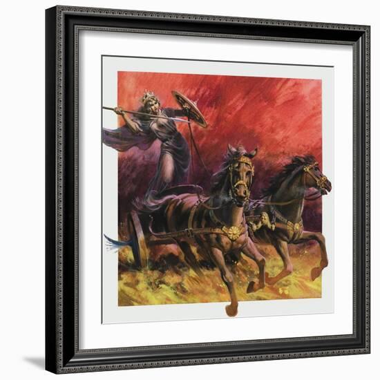 Queen Boadicea-Andrew Howat-Framed Giclee Print