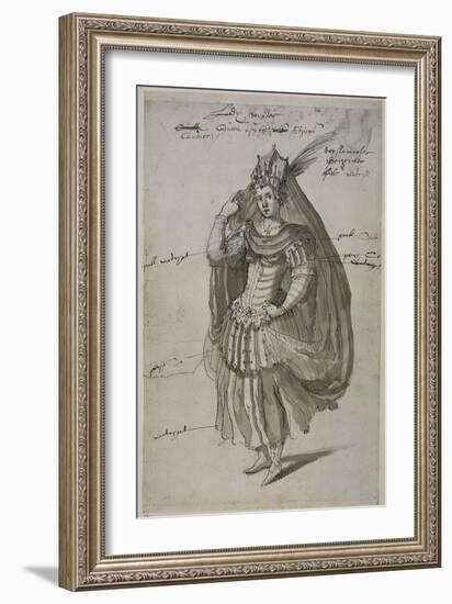 Queen Candace, C.1609-Inigo Jones-Framed Giclee Print