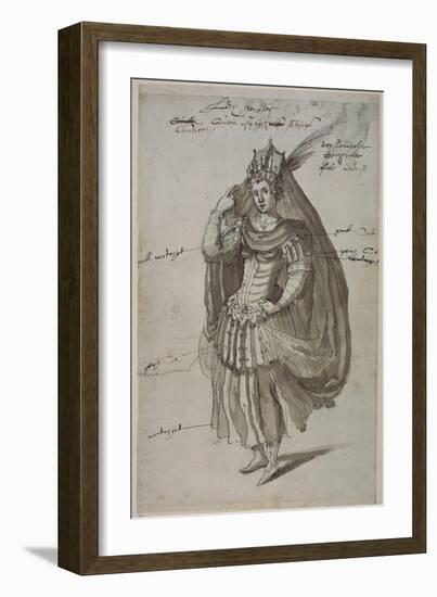 Queen Candace, C.1609-Inigo Jones-Framed Giclee Print