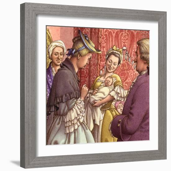 Queen Caroline Holds Her Granddaughter-Pat Nicolle-Framed Giclee Print