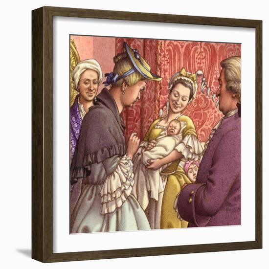 Queen Caroline Holds Her Granddaughter-Pat Nicolle-Framed Giclee Print