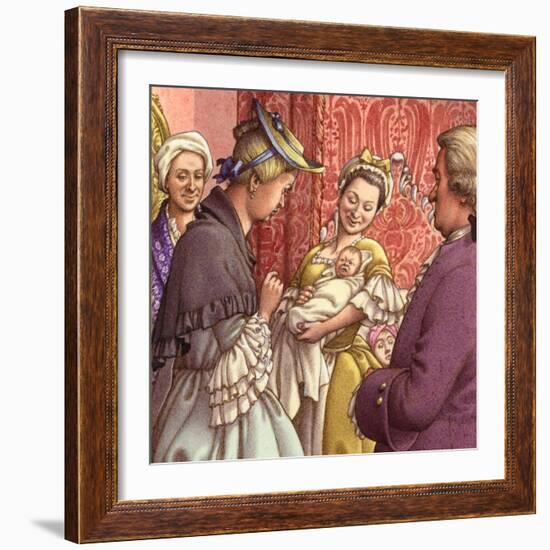 Queen Caroline Holds Her Granddaughter-Pat Nicolle-Framed Giclee Print