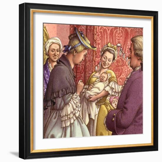 Queen Caroline Holds Her Granddaughter-Pat Nicolle-Framed Giclee Print