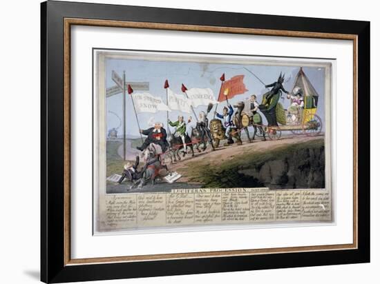 Queen Caroline's Procession-Theodore Lane-Framed Giclee Print