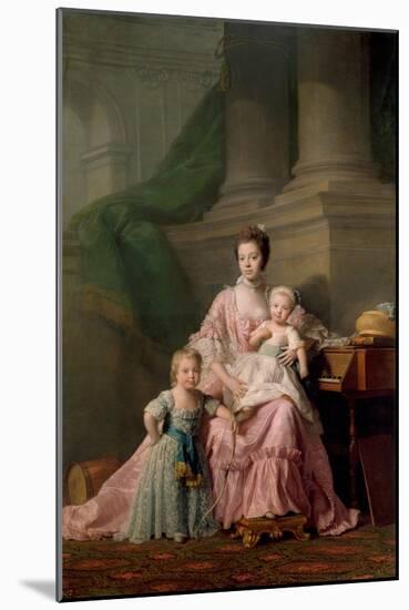 Queen Charlotte (1744-181), with Her Two Eldest Sons, 1769-Ramsay-Mounted Giclee Print