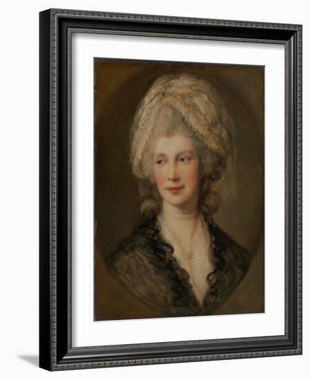 Queen Charlotte, c.1782-Thomas Gainsborough-Framed Giclee Print