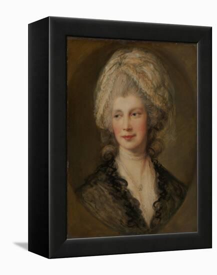 Queen Charlotte, c.1782-Thomas Gainsborough-Framed Premier Image Canvas