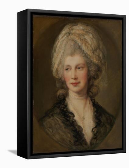 Queen Charlotte, c.1782-Thomas Gainsborough-Framed Premier Image Canvas