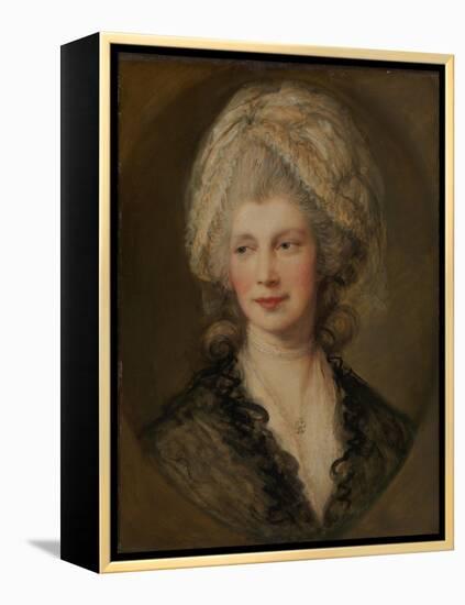 Queen Charlotte, c.1782-Thomas Gainsborough-Framed Premier Image Canvas