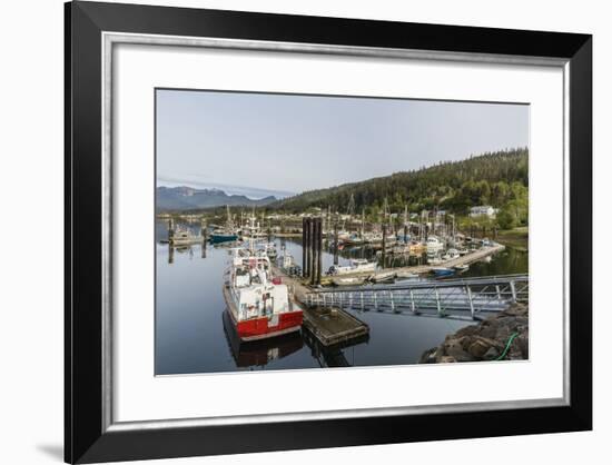 Queen Charlotte City Harbor, Haida Gwaii (Queen Charlotte Islands), British Columbia-Michael Nolan-Framed Photographic Print