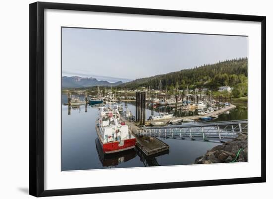 Queen Charlotte City Harbor, Haida Gwaii (Queen Charlotte Islands), British Columbia-Michael Nolan-Framed Photographic Print