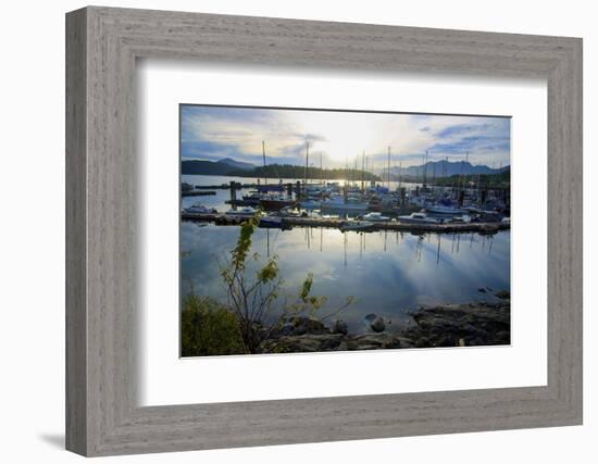 Queen Charlotte Harbor on Haida Gwaii on a Stormy Evening-Richard Wright-Framed Photographic Print