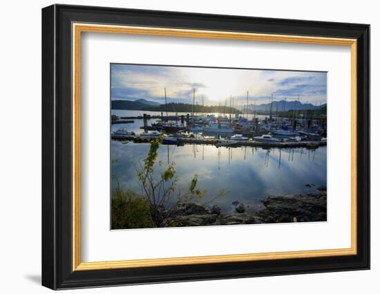Queen Charlotte Harbor on Haida Gwaii on a Stormy Evening-Richard Wright-Framed Photographic Print