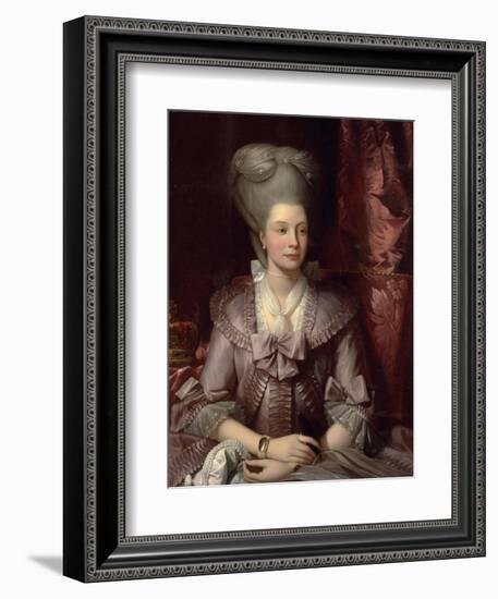 Queen Charlotte of the United Kingdom (1744-181), 1777-Benjamin West-Framed Giclee Print