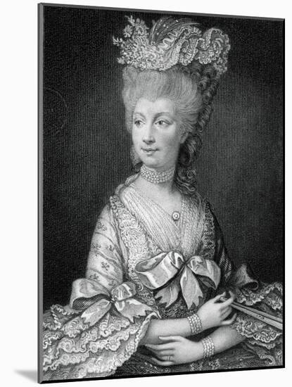 Queen Charlotte, Queen Consort of George III-null-Mounted Giclee Print