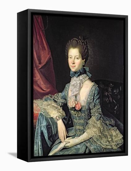 Queen Charlotte Sophia (1744-1818) Wife of King George III (C.1765)-Johann Zoffany-Framed Premier Image Canvas