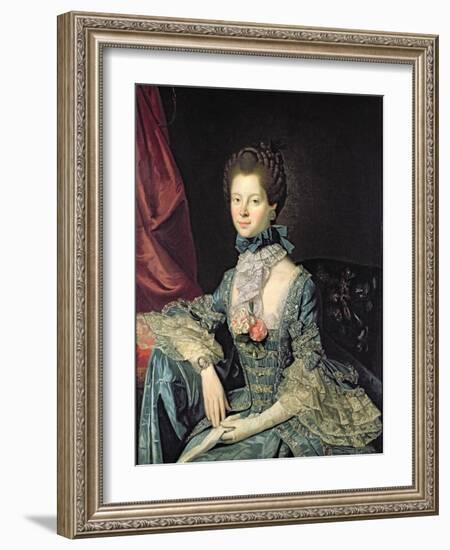 Queen Charlotte Sophia (1744-1818) Wife of King George III (C.1765)-Johann Zoffany-Framed Giclee Print