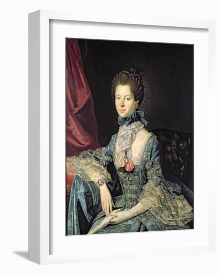 Queen Charlotte Sophia (1744-1818) Wife of King George III (C.1765)-Johann Zoffany-Framed Giclee Print