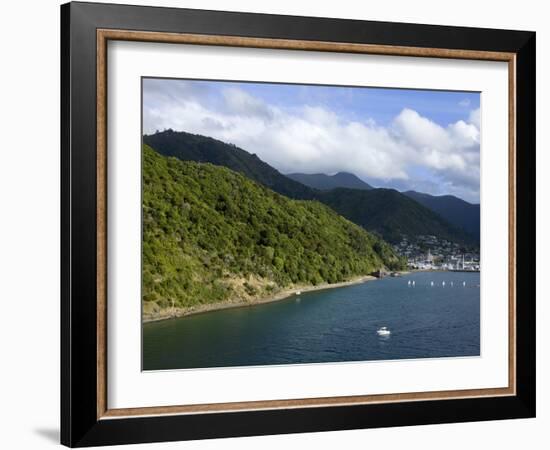 Queen Charlotte Sound, Picton, South Island, New Zealand, Pacific-Richard Cummins-Framed Photographic Print