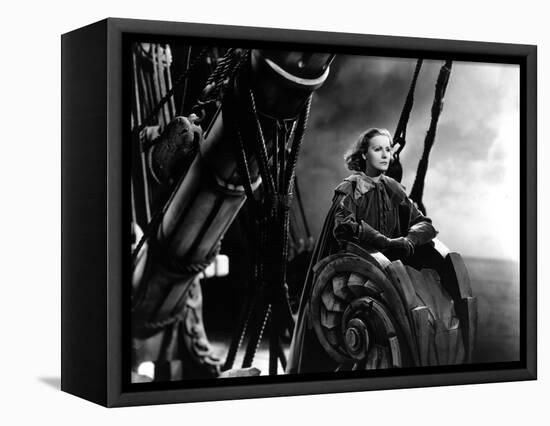 QUEEN CHRISTINA, 1933 directed by ROUBEN MAMOULIAN Greta Garbo (b/w photo)-null-Framed Stretched Canvas