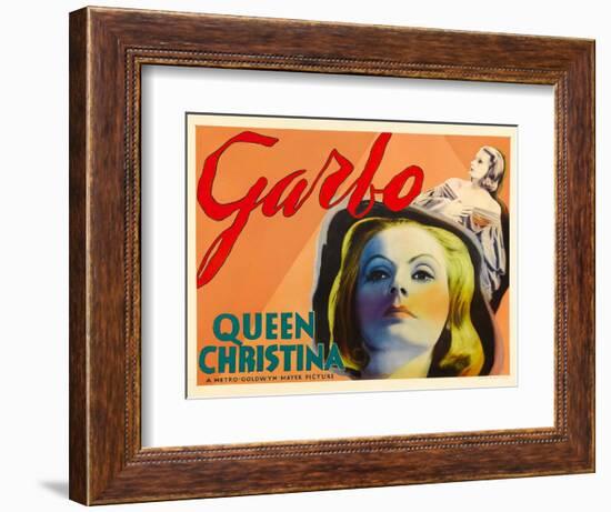 Queen Christina, Greta Garbo, 1933-null-Framed Art Print