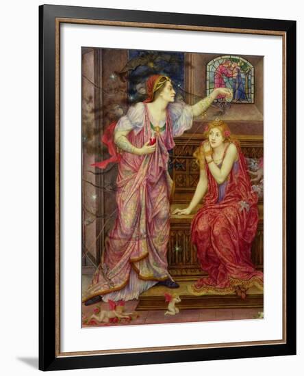 Queen Eleanor and Fair Rosamund-Evelyn De Morgan-Framed Giclee Print