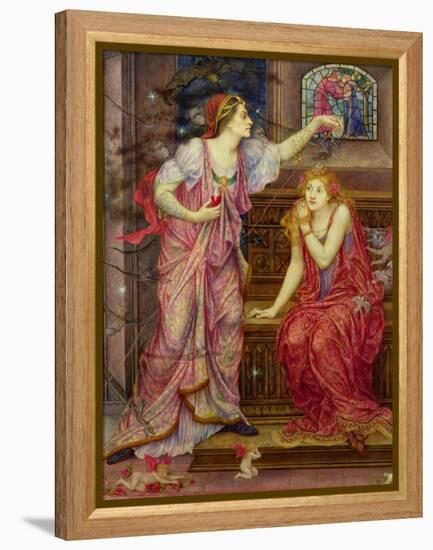 Queen Eleanor and Fair Rosamund-Evelyn De Morgan-Framed Premier Image Canvas