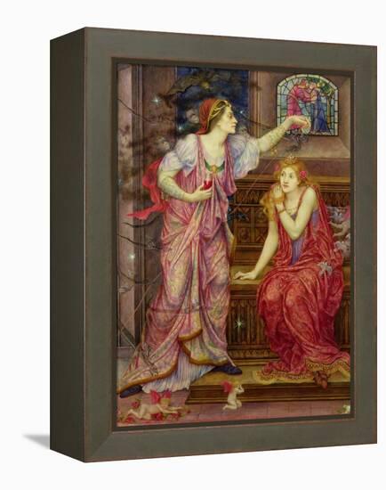 Queen Eleanor and Fair Rosamund-Evelyn De Morgan-Framed Premier Image Canvas