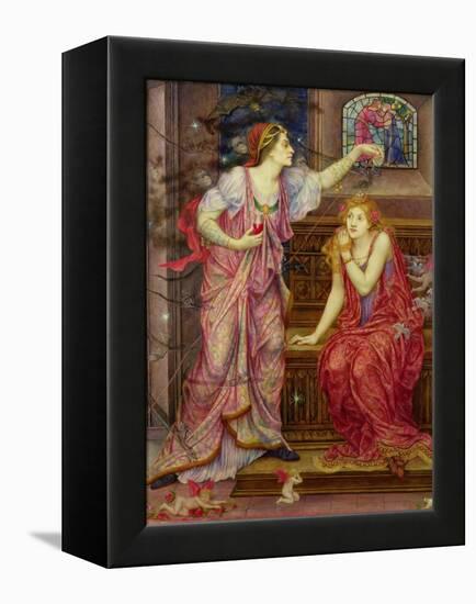 Queen Eleanor and Fair Rosamund-Evelyn De Morgan-Framed Premier Image Canvas