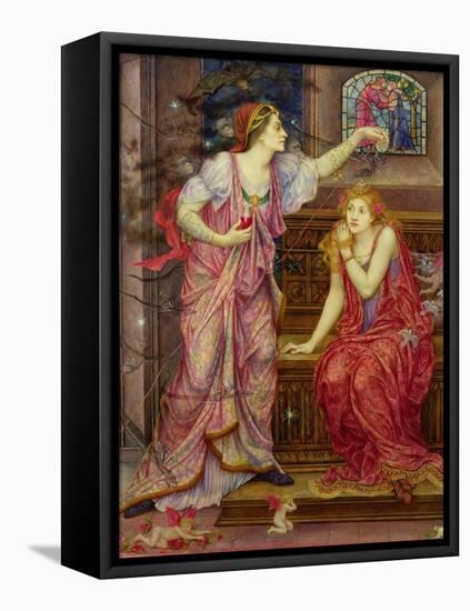 Queen Eleanor and Fair Rosamund-Evelyn De Morgan-Framed Premier Image Canvas