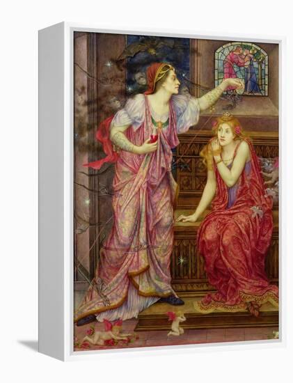 Queen Eleanor and Fair Rosamund-Evelyn De Morgan-Framed Premier Image Canvas