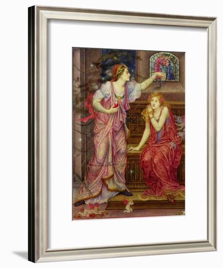 Queen Eleanor and Fair Rosamund-Evelyn De Morgan-Framed Giclee Print